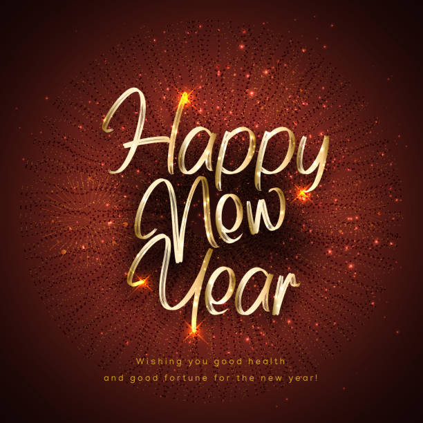 Happy New year, New Year celebration concept Happy New year, New Year celebration concept stock illustration new year card stock illustrations