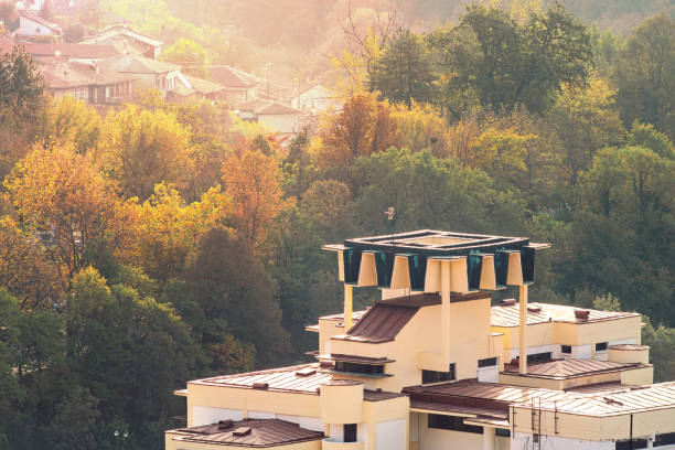Beautiful autumn townscape in the idyllic town