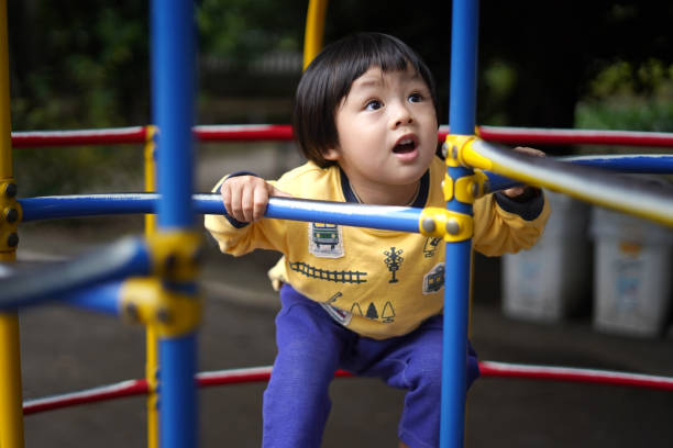 istock Child playing on the jungle gym 1826142651