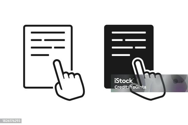 Click Document Click Information Document Illustration Vector Stock Illustration ...