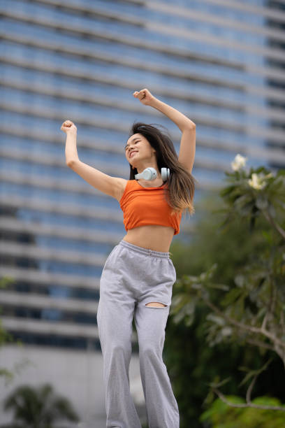istock Passionate Girl Dancing In City 1826268763