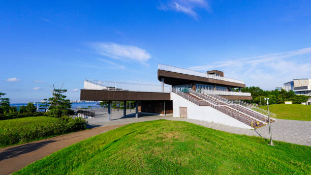 istock Funabashi Sanbanze Seaside Park observation deck in the morning (Funabashi City, Chiba Prefecture) 1826309925