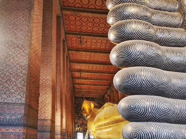 istock Reclining Buddha statue in the Wat Pho temple complex in Bangkok 1826347629