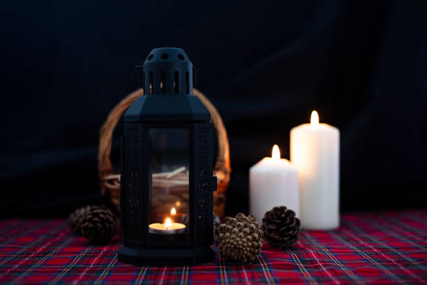 Dark background and lights