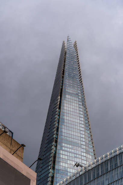 Modern skyscrapers rising high above the cityscape of london, featuring the shard