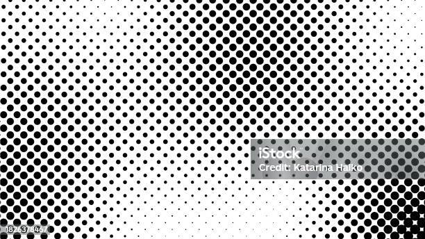 Scattered Gradient Pattern Vector Horizontal Gradient Background In Monochrome Halftone Style With ...