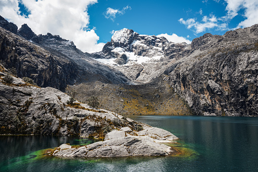 One of the highest peaks in the region surrounding Huaraz, Mount Churup is a breath-taking sight that sits at the top of its own lagoon.