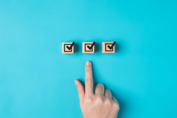 istock Hund with check mark icon on background, Quality and ISO, Task completion, Business goals achievement, Valid satisfaction rating 1826407611