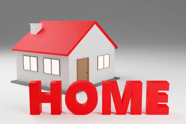 istock A house next to red text saying home 3d rendered 1826427445