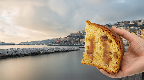 istock Christmas in Naples, Panettone in hand 1826435578