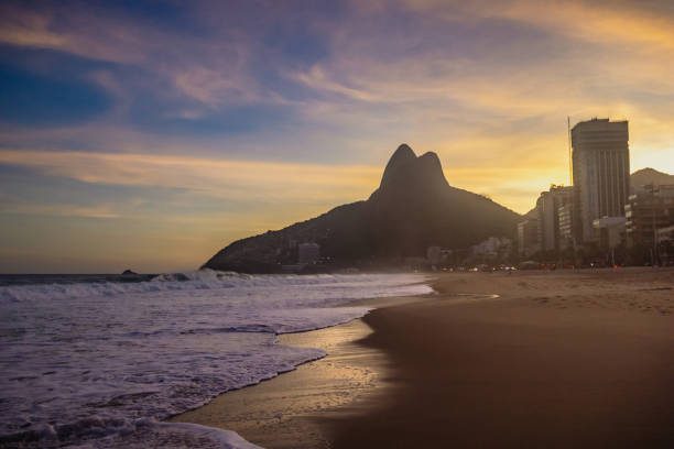 istock Sunset at Leblon Beach - Ipanema, Rio de Janeiro, Brazil 1826446757
