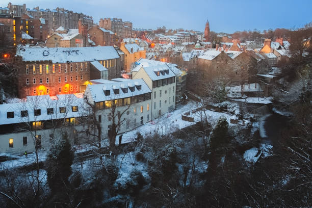 istock Snow Covered Dean Village, Edinburgh 1826488645