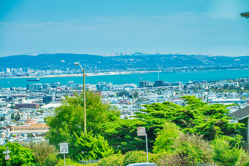 view from Berkeley University belfry towards San Francisco