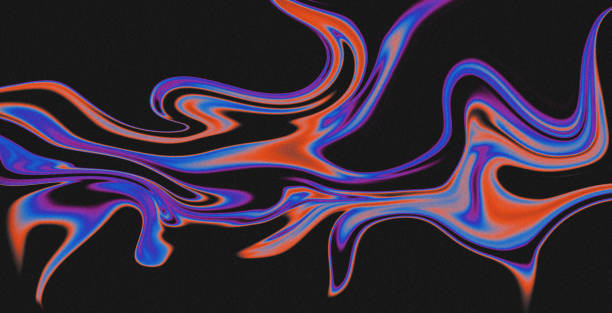 istock 4K Beautiful color gradient background with noise. Abstract fast speed motion holographic blurred grainy gradient banner background texture Colorful digital grain soft noise effect Nostalgia, vintage, retro 1826521292
