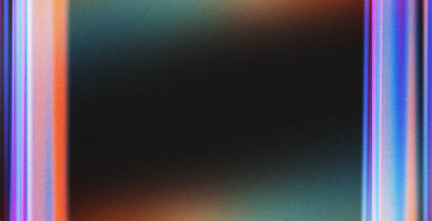 istock 4K Beautiful color gradient background with noise. Abstract fast speed motion holographic blurred grainy gradient banner background texture Colorful digital grain soft noise effect Nostalgia, vintage, retro 1826521827