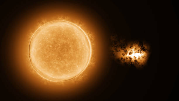 istock Magnetic storm from the sun. Flash in the sun. 1826522939