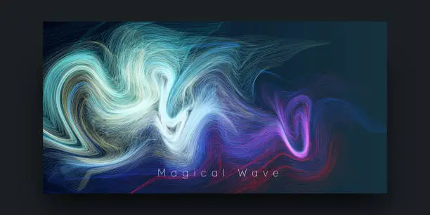 Vector illustration of Abstract swirl background