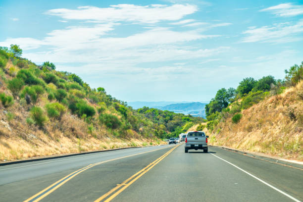 California road along the coast