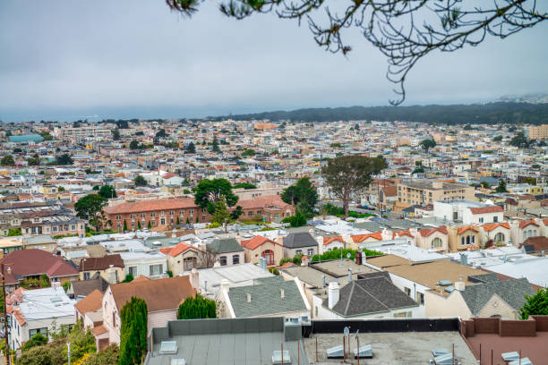 Golden Gate Heights on a cloudy morning
