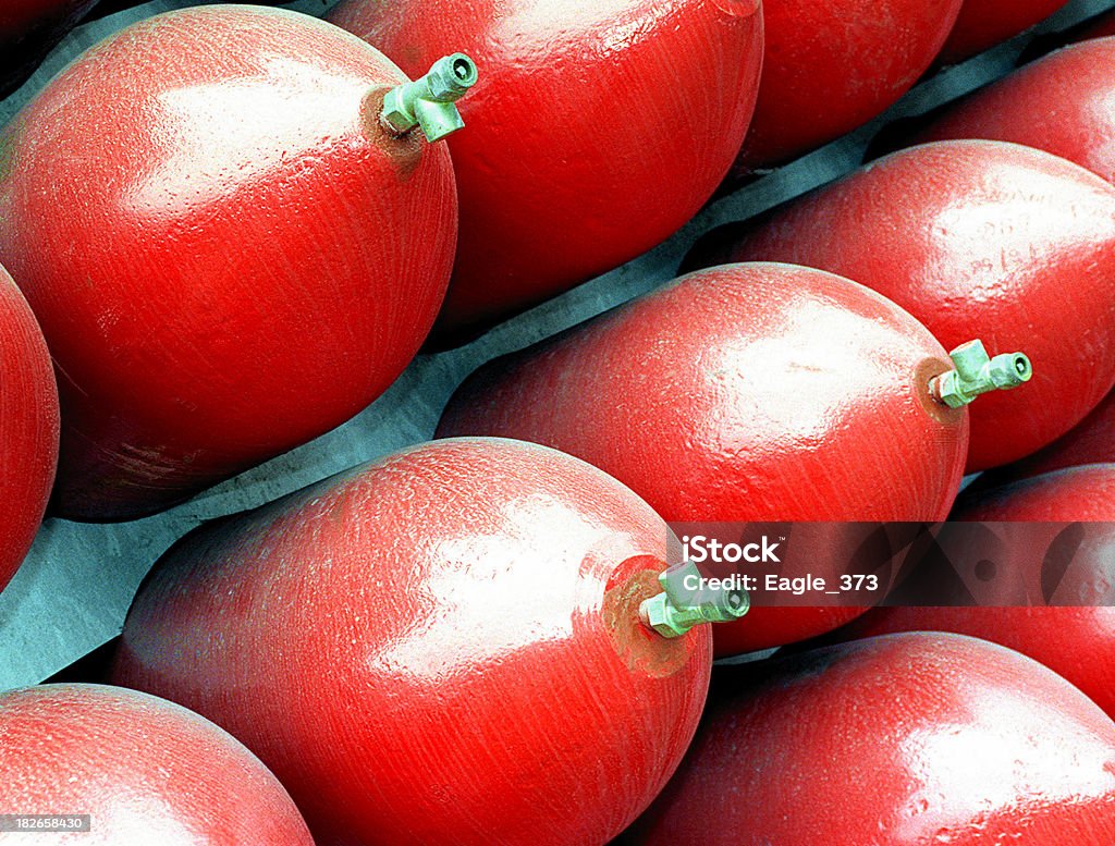 Rack de cilindros de Gas - Foto de stock de Cilindro libre de derechos