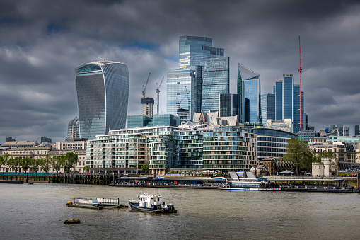 Thames River and some skyscraper