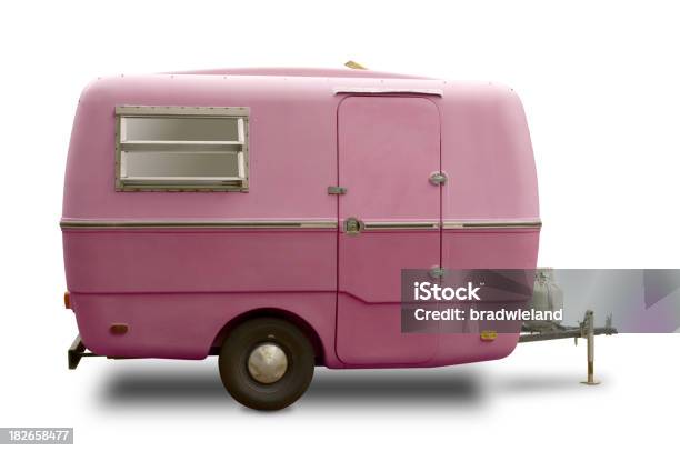 Minianhänger Für Wohnmobile Pink Stockfoto und mehr Bilder von Wohnmobil - Wohnmobil, Altertümlich, Camping