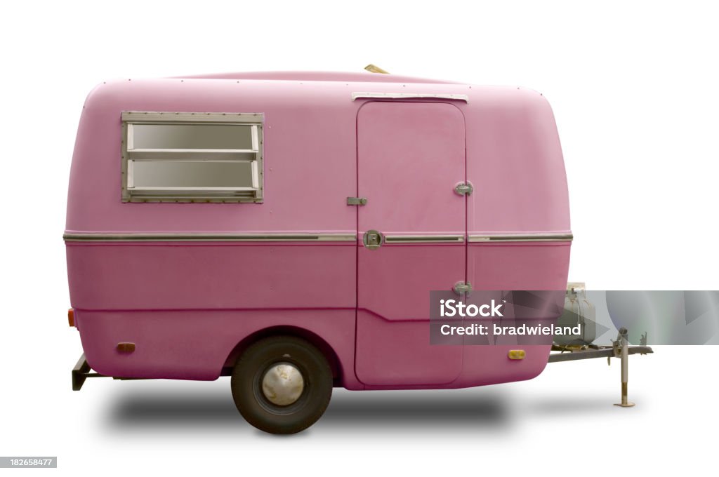 Rose Mini camping-cars et caravanes - Photo de Camping-car libre de droits