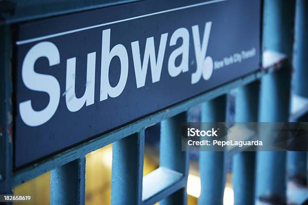 Subway Stock Photo - Download Image Now - New York City Subway, Sign, American Culture