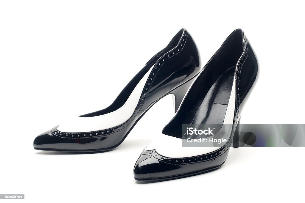 Décolleté nero & bianco - Foto stock royalty-free di Abbigliamento