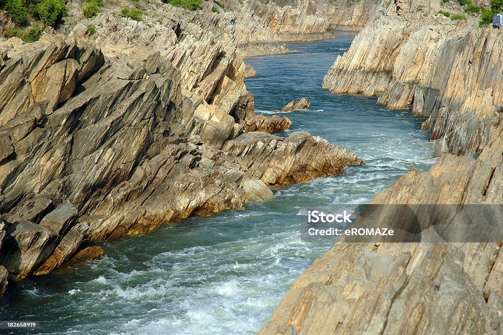 Narmada River, India "Narmada river meanders through a marble gorge at Jabalpur, Central India." River Stock Photo