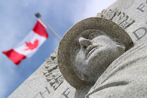 Canadian War Monument stock photo