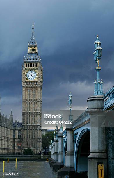 Big Ben With Storm Clouds Stock Photo - Download Image Now - Architecture, Big Ben, Bridge - Built Structure