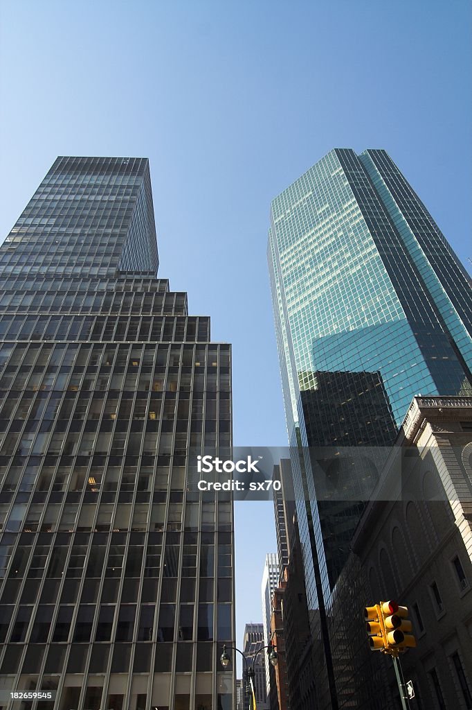 Financial Powerhouses Corporate towers in midtown NY. Arranging Stock Photo