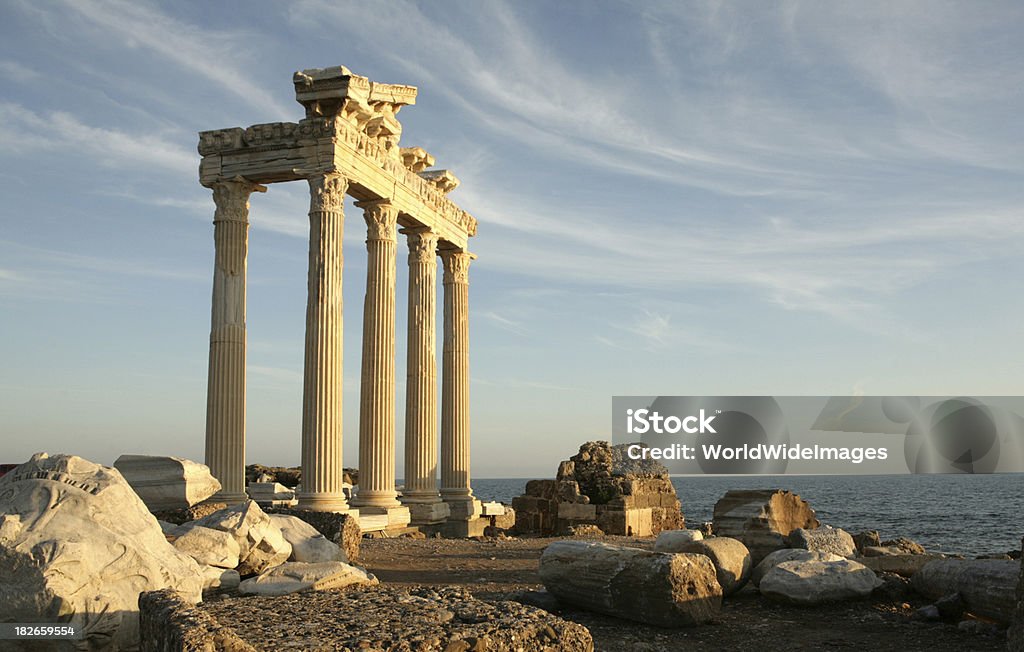 Temple of Apollo-in Seite in der Türkei - Lizenzfrei Apollon Stock-Foto