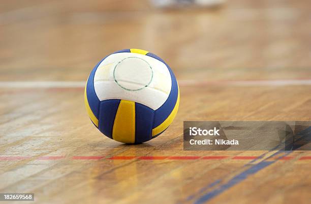 Voleibol De Pavilhão - Fotografias de stock e mais imagens de Voleibol - Bola - Voleibol - Bola, Voleibol - Desporto de Equipa, Campo Desportivo