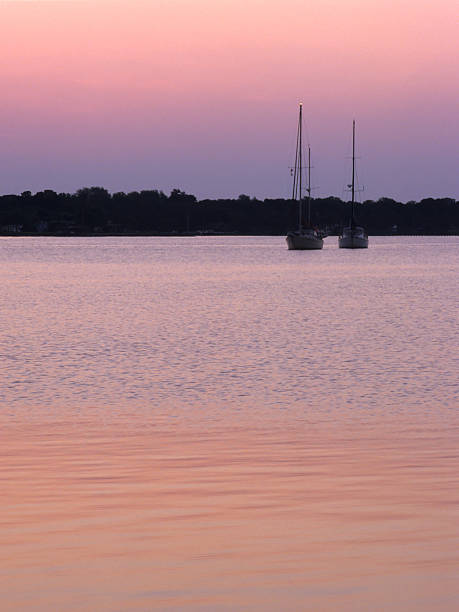 Sunset Mood at Halifax River stock photo