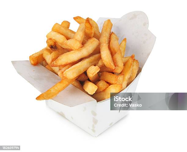 Schachtel Mit Kalorien Stockfoto und mehr Bilder von Pommes frites - Pommes frites, Schachtel, Backen