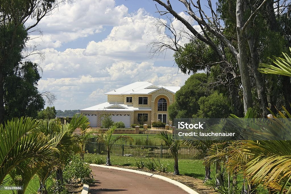 Mansion "parkway leading up to a mansion in Mandurah, West Australia" Mandurah Stock Photo