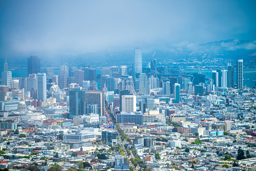 San Francisco skyline from Twin Peaks Reservoir