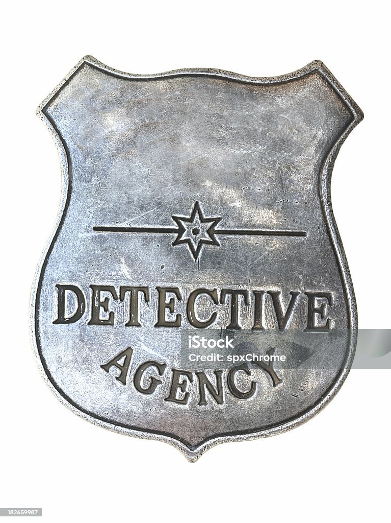 Distintivo dell'agente investigativo - Foto stock royalty-free di Investigatore