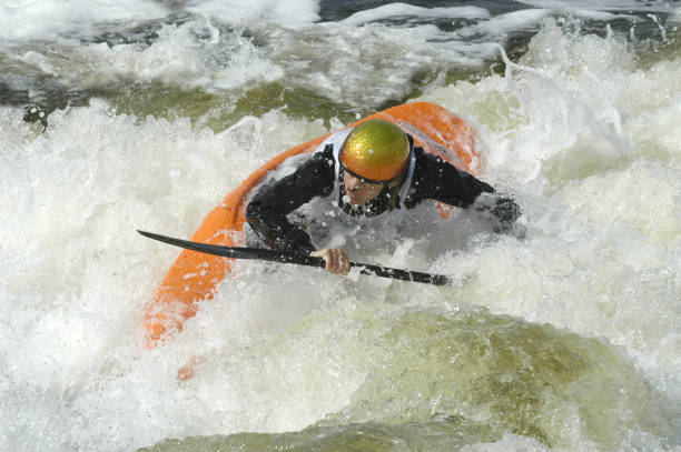 Kayaking stock photo