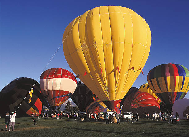 Eden Balloon Festival in Utah A yearly festival in Eden Utah where many Hot-Air Balloon enthusiasts fill up their balloons and float around the skies of Utah. ogden utah photos stock pictures, royalty-free photos & images