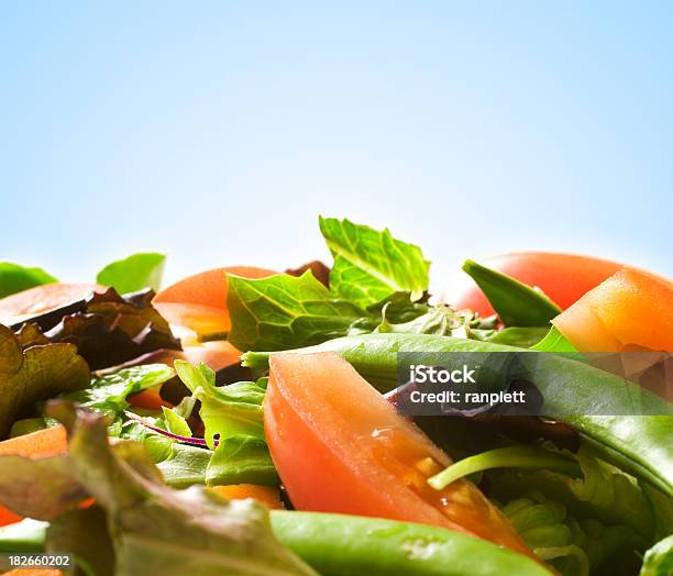 Fresh Salad Stock Photo - Download Image Now - Salad, Sugar Snap Pea, Blue