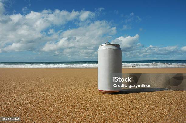 Beach Drink Stock Photo - Download Image Now - Can, Beach, Beer - Alcohol