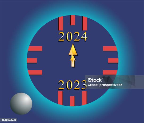 Happy New Year 2025 Watch Background Stock Illustration Download