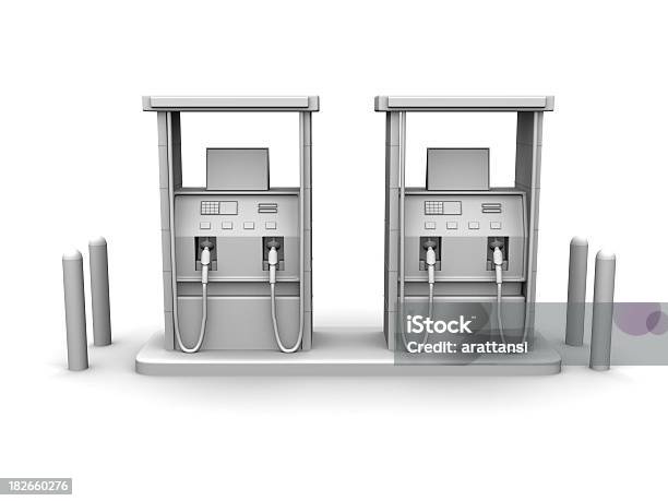Estación De Gas 02 Foto de stock y más banco de imágenes de Bomba de combustible - Bomba de combustible, Concha - Parte del cuerpo animal, Blanco - Color