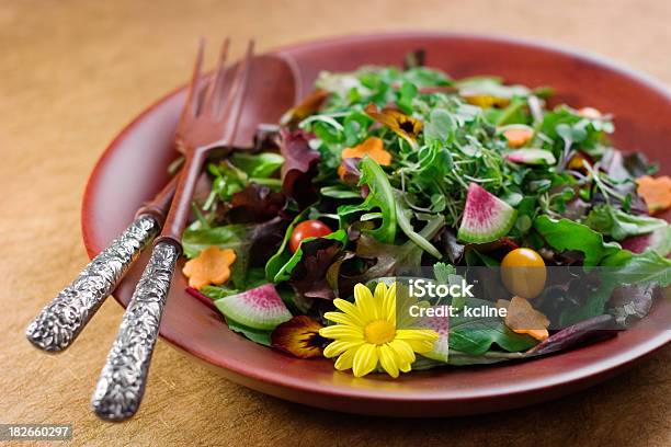 Photo libre de droit de Salade De Printemps banque d'images et plus d'images libres de droit de Aliment - Aliment, Aliments et boissons, Beauté de la nature