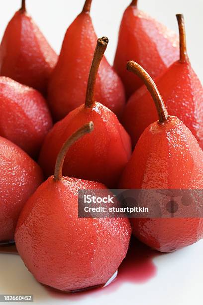 Poached Pears Tight Group Stock Photo - Download Image Now - Close-up, Dessert - Sweet Food, Food and Drink