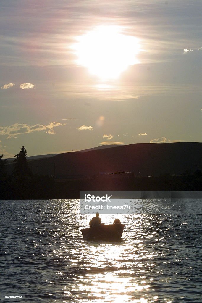 Boater silueta - Foto de stock de Montana libre de derechos