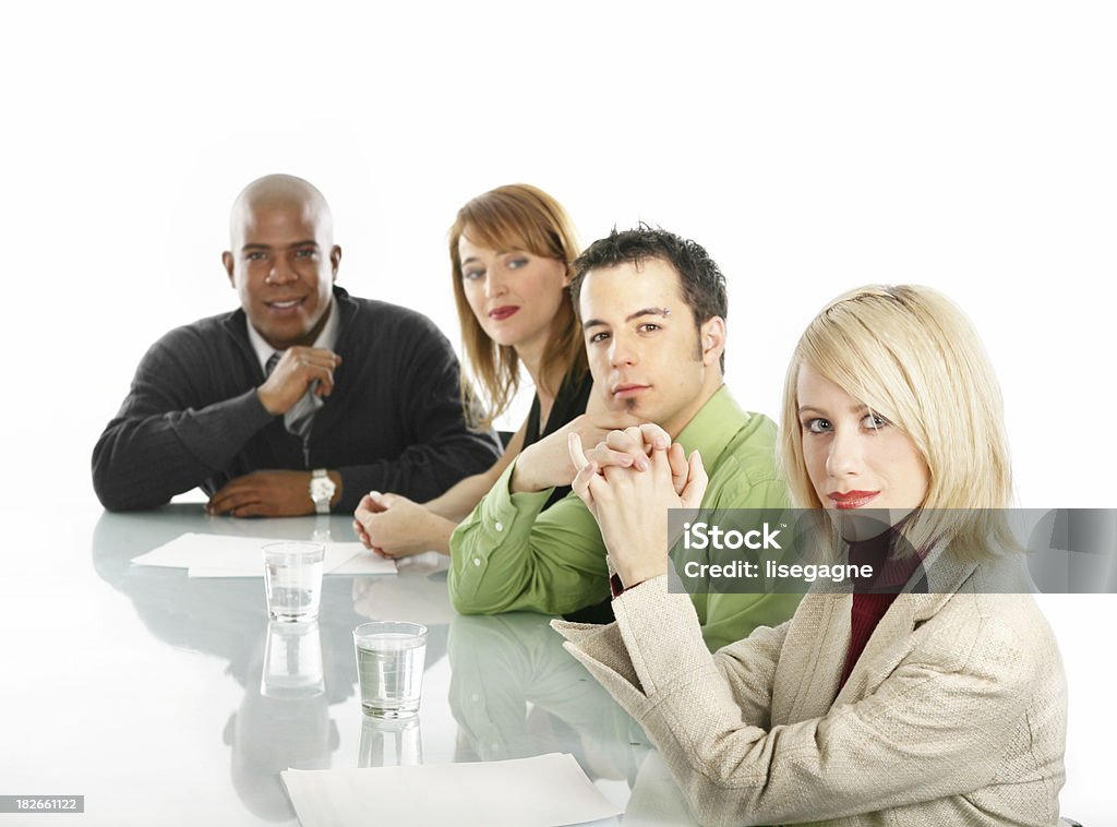 근로자 회의실 - 로열티 프리 4 명 스톡 사진